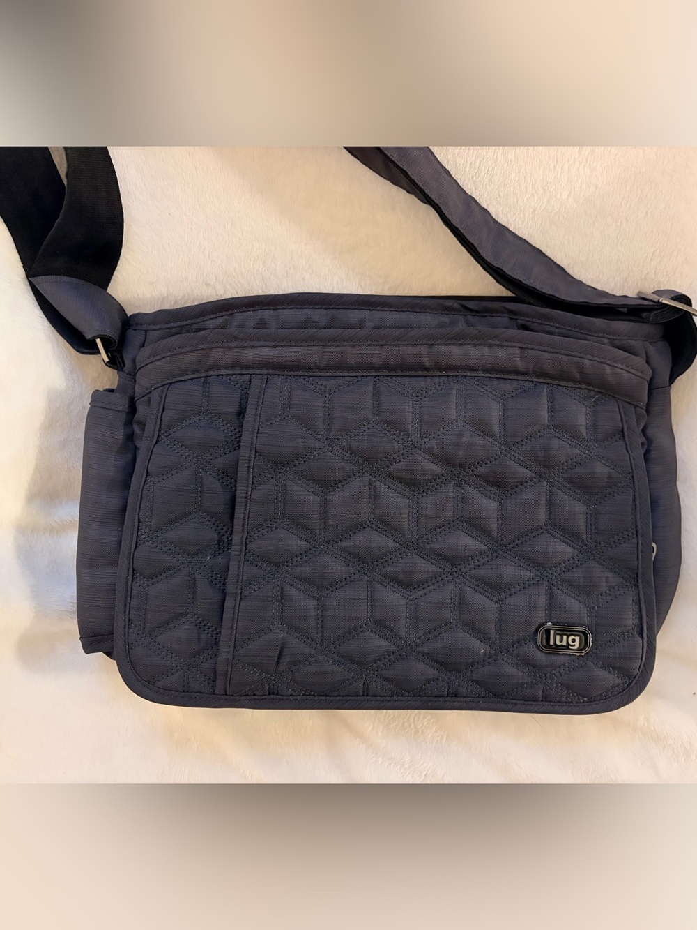 LUG Wings Quilted Travel Crossbody Bag Navy
